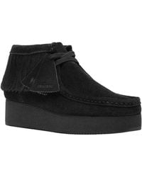 Clarks - Wbwedge Fringe Suede Boot - Lyst