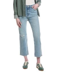 Hudson Jeans - Remi High-Rise Sprinkle Destructed Straight Ankle Jean - Lyst