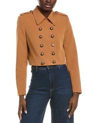 Kenneth Cole - Twill Military Jacket - Lyst