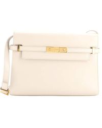 Saint Laurent - Leather Manhattan Shoulder Bag Medium (Authentic Pre- Loved) - Lyst