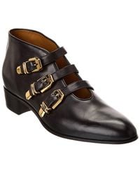 Gucci - Leather Boot - Lyst