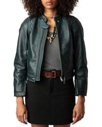 Zadig & Voltaire - Loupa Leather Jacket - Lyst