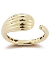 Ember Fine Jewelry - 14K Ribbed Cuff Ring - Lyst