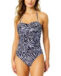 Anne Cole - Twist Front Strapless One-Piece - Lyst