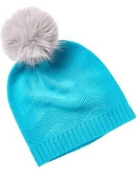 Phenix - Zig-Zag Texture Cashmere Beanie - Lyst