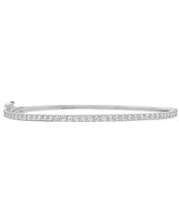 Diana M. Jewels - Diana M. 14K 6.69 Ct. Tw. Lab-Grown Diamond Bangle Bracelet - Lyst