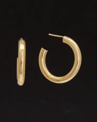 Italian Gold - 14k Open Hoops - Lyst