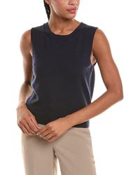 Oscar de la Renta - Wool Knit Tank Top - Lyst