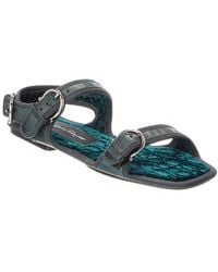 Ferragamo - Anteo Leather Flat Sandal - Lyst