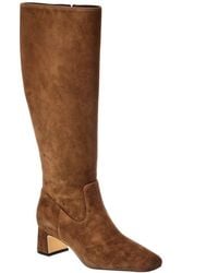 Stuart Weitzman - Simona Zip Suede Knee-High Boot - Lyst