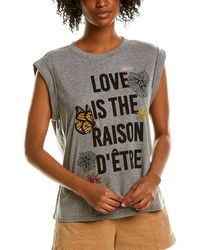 Cinq À Sept Love Is The Reason Bella T-shirt - Grey