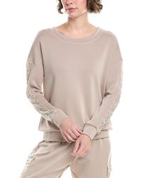 Ariella - Sequin Stripe Sweatshirt - Lyst