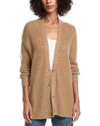 Forte - Boyfriend Wool & Cashmere-Blend Cardigan - Lyst