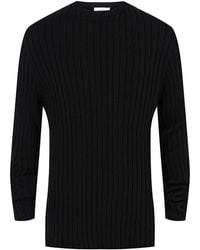 Ferragamo - Ribbed Knit Sweater - Lyst
