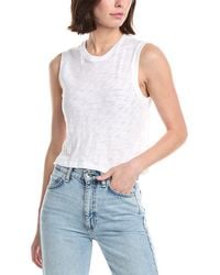 ATM - Slub Sleeveless Schoolboy T-Shirt - Lyst