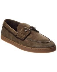 Christian Louboutin - Chambeliboat Suede Boat Shoe - Lyst