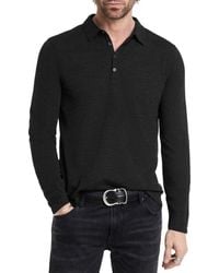 John Varvatos - Maleo Regular Fit Wool-Blend Polo Shirt - Lyst