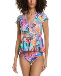 Johnny Was - Wrap Tankini Top - Lyst
