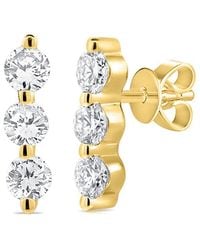 Sabrina Designs - 14K 0.21 Ct. Tw. Diamond Bar Studs - Lyst