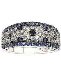 Suzy Levian - 18k & Silver 2.28 Ct. Tw. Sapphire Ring - Lyst