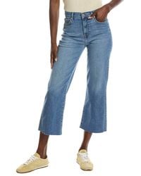 7 For All Mankind - Cropped Alexa Newton Straight Leg Jean - Lyst