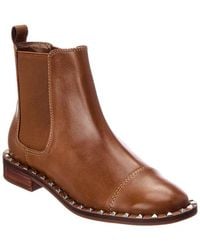 SCHUTZ SHOES - Tanner Leather Bootie - Lyst