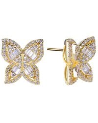 Suzy Levian CZ Jewelry - Suzy Levian Cz Multi-Cut Butterfly Earrings - Lyst