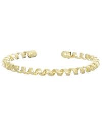 Adornia - Plated Coil Cuff Bracelet - Lyst