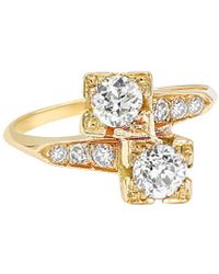 Diana M. Jewels Fine Jewellery 18k 0.40 Ct. Tw. Diamond Ring - Metallic