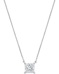 Diana M. Jewels - Diana M. 14K 3.00 Ct. Tw. Lab-Grown Diamond Pendant Necklace - Lyst
