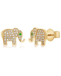 Sabrina Designs - 14K 0.18 Ct. Tw. Diamond Elephant Studs - Lyst