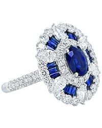 Diana M. Jewels - Fine Jewelry 18k 5.37 Ct. Tw. Diamond & Sapphire Ring - Lyst
