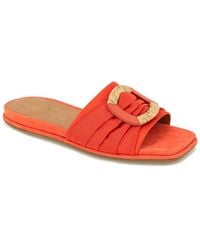 Gentle Souls - By Kenneth Cole Rhea Suede & Leather Sandal - Lyst