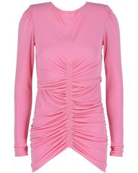Givenchy - Ruched Long-Sleeve Top - Lyst