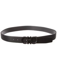 Ferragamo - Gancini Reversible & Adjustable Leather Belt - Lyst