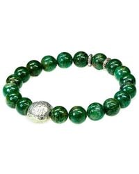 jean claude - Dell Arte Silver Gemstone Stretch Bracelet - Lyst