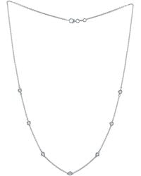 Diana M. Jewels - Fine Jewelry 14k 0.70 Ct. Tw. Diamond By The Yard Necklace - Lyst