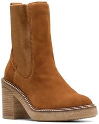 Clarks - Cassiano Top Suede Chelsea Boot - Lyst