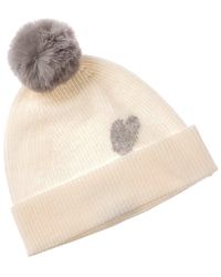 SCOTT & SCOTT LONDON - Intarsia Heart Cashmere Hat - Lyst