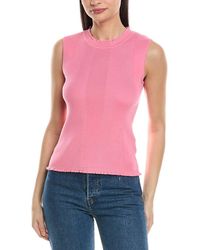KARL LAGERFELD - Ribbed Knit Top - Lyst