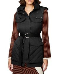 Bernardo - Short Vest Coat - Lyst