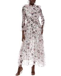 Nancy Yang - Long Sleeves Maxi Dress - Lyst