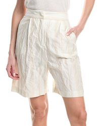 Fabiana Filippi - Striped Cotton Bermuda Short - Lyst
