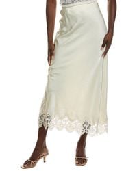 Bardot - Elisan Lace Satin Midi Skirt - Lyst