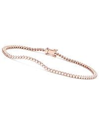Rachel Glauber - 14K Rose Vermeil Cz Bracelet - Lyst