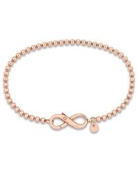 Italian Silver - Ball Link Bracelet - Lyst