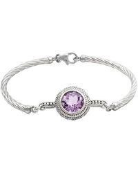 Gemstones - 3.58 Ct. Tw. Diamond & Amethyst Bangle - Lyst