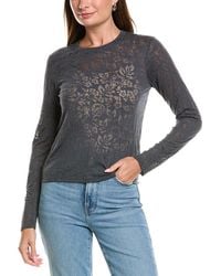 Splendid - Burnout Knit Long Sleeve Top - Lyst
