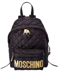 Moschino - Logo Quilted Nylon Backpack - Lyst