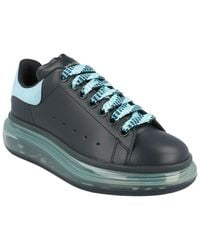 McQueen - Oversized Leather Low-Top Sneaker - Lyst